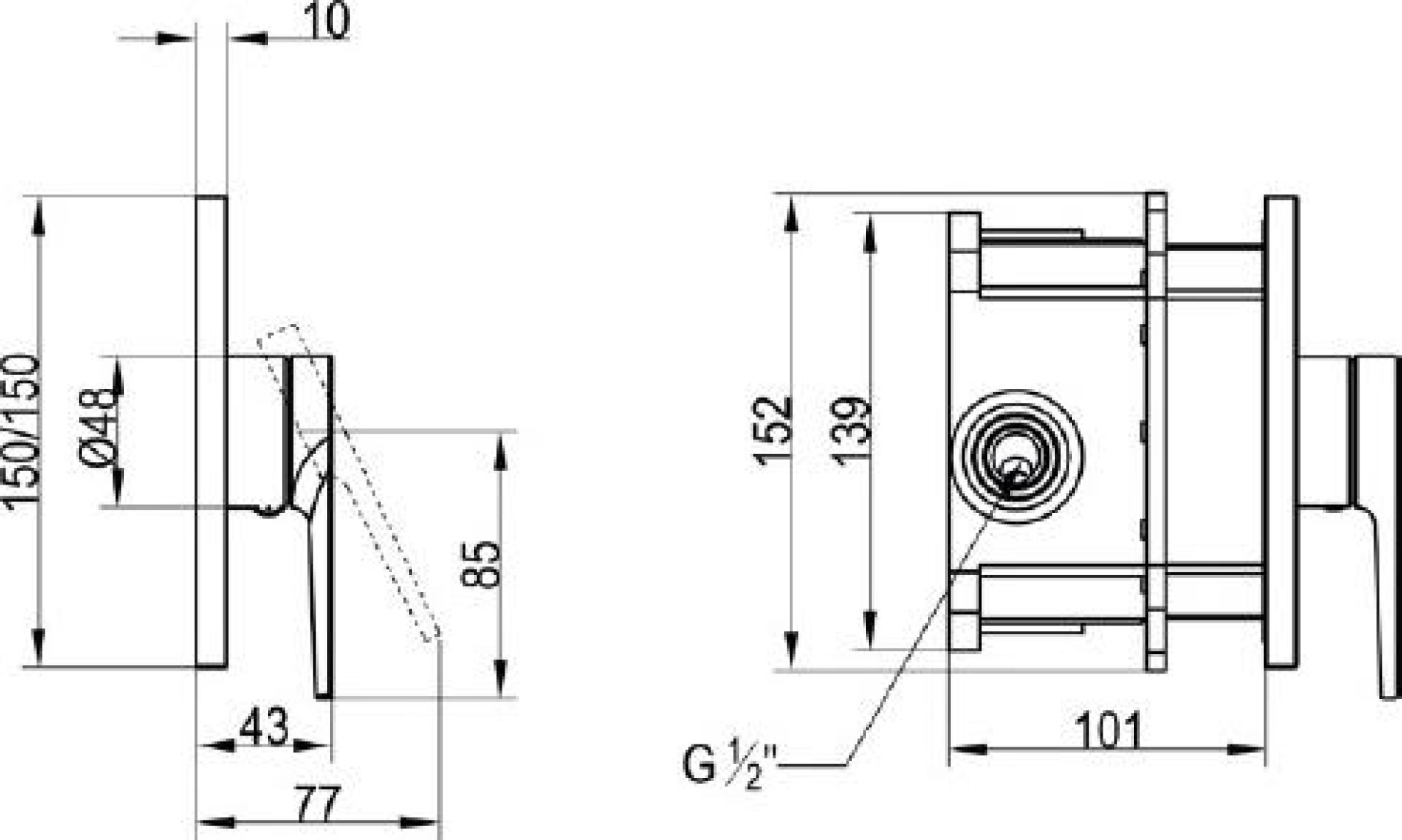 Смеситель Villeroy & Boch Subway 2.0 TVS10235200061 для раковины, хром