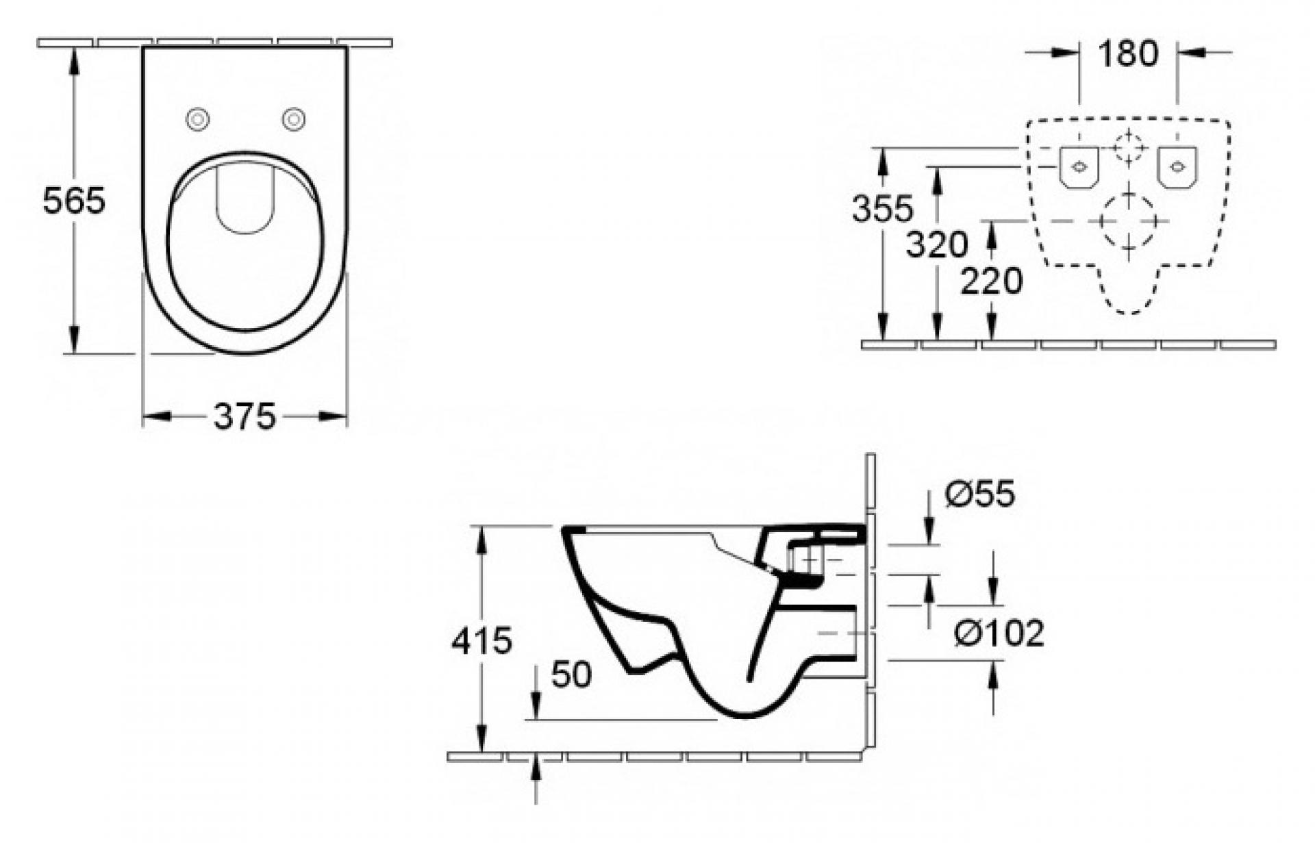 Унитаз подвесной Villeroy & Boch Subway 2.0 5614R201 alpin безободковый с тонким сиденьем микролифт