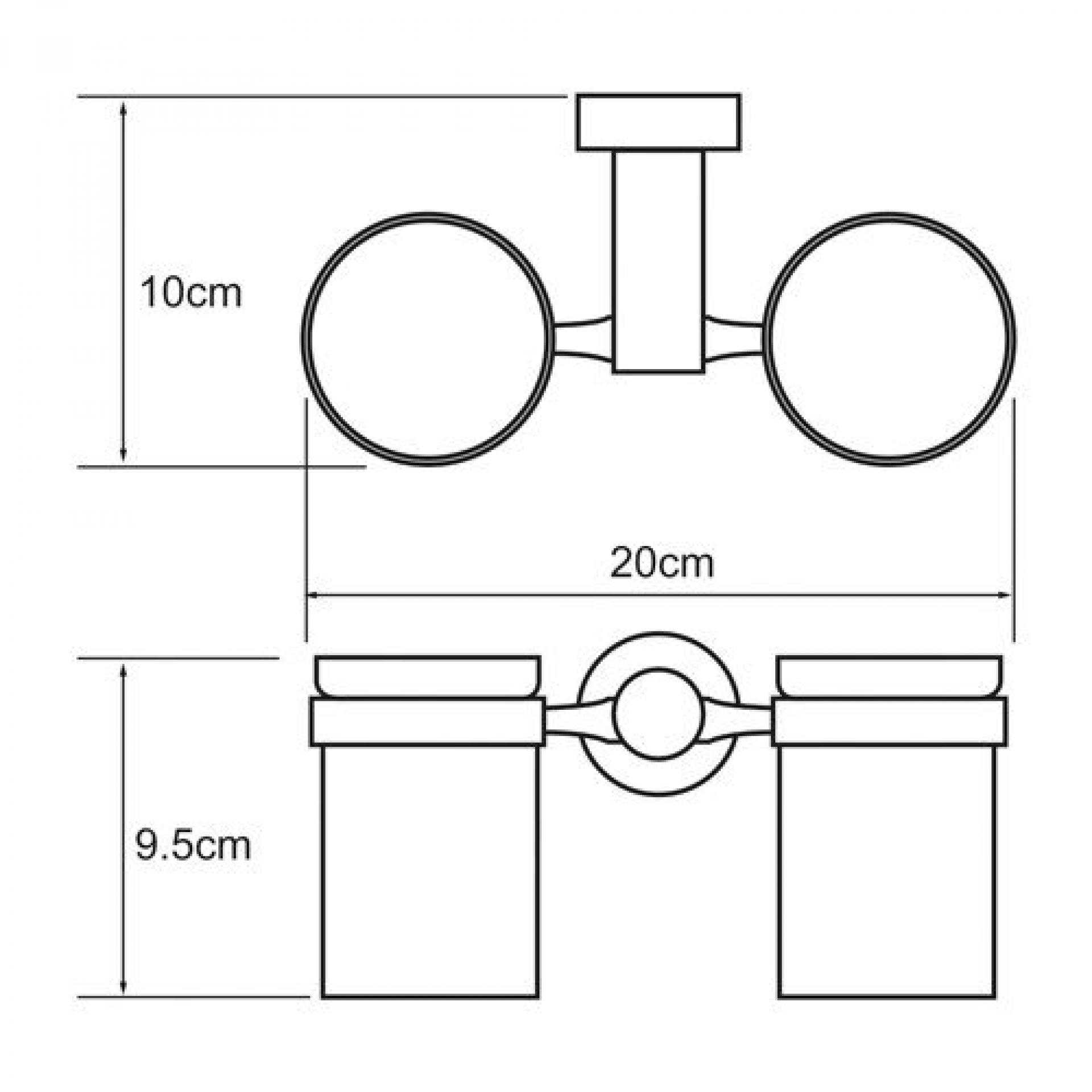 Подстаканник двойной Wasserkraft Donau 9428D