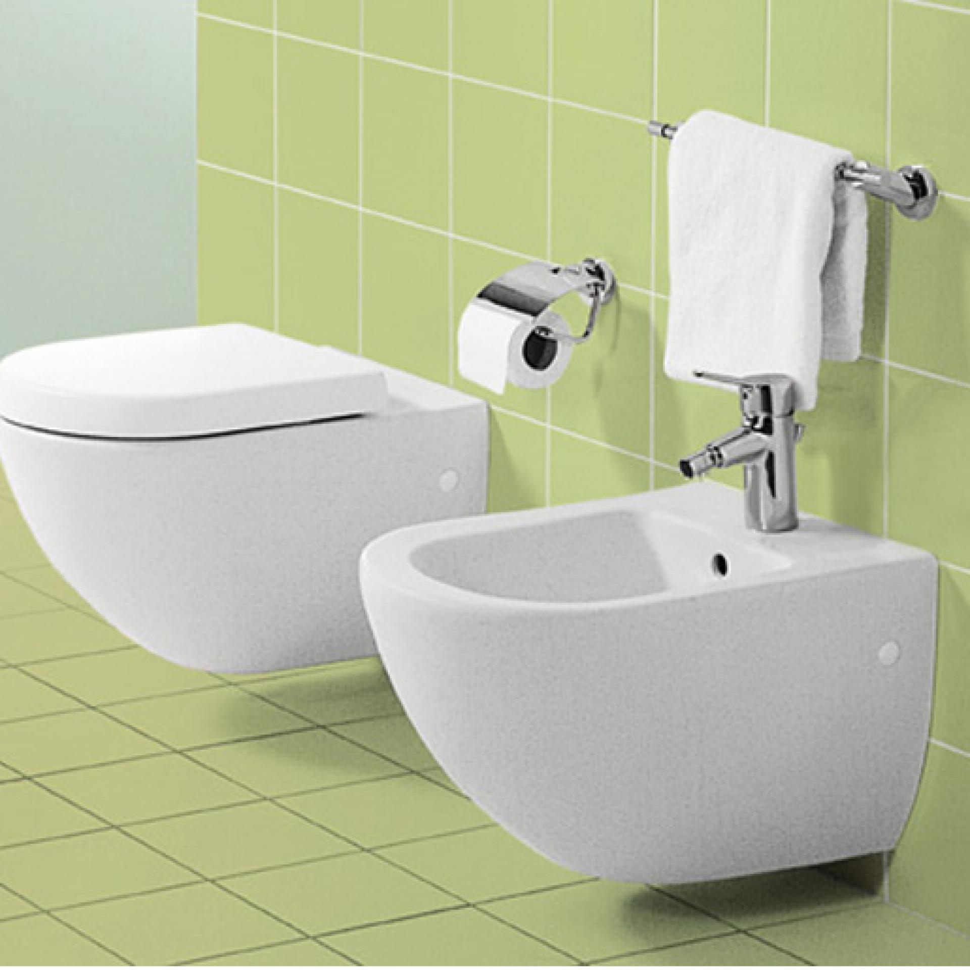 Биде подвесное Villeroy & Boch Subway 7400 00R1 alpin Сeramicplus