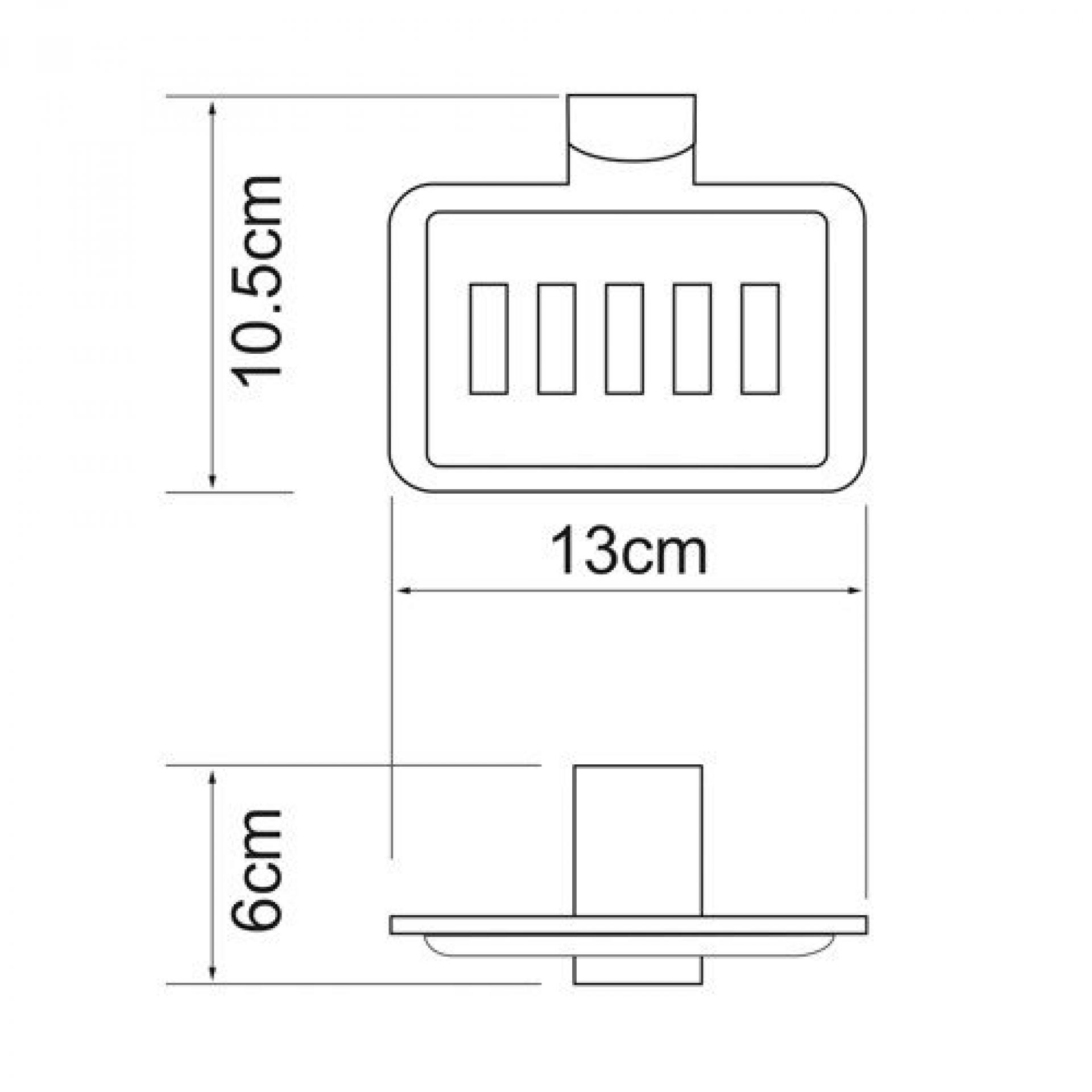 Мыльница Wasserkraft Leine 5069WHITE