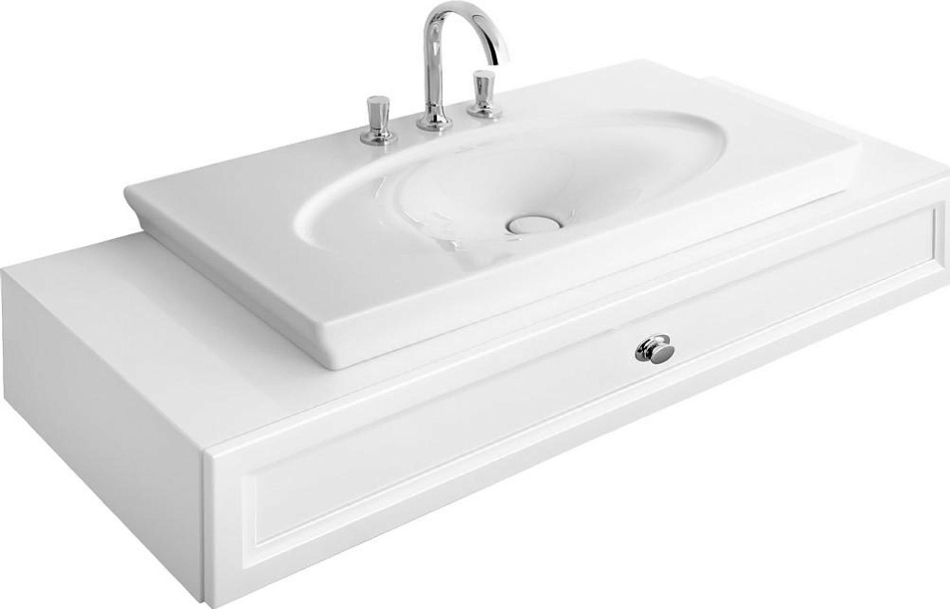 Тумба для комплекта Villeroy & Boch La Belle 135 A58210DJ white brilliant с 1 ящиком