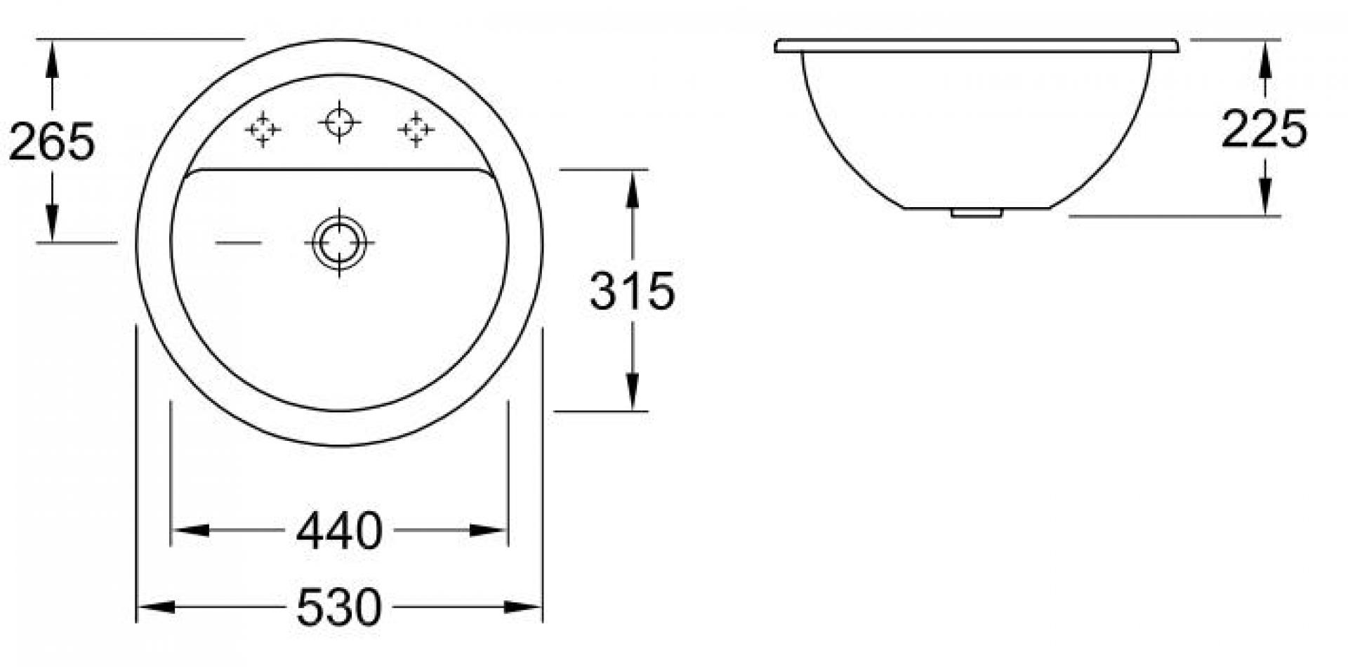 Раковина Villeroy & Boch Loop & friends 5180 4001 alpin