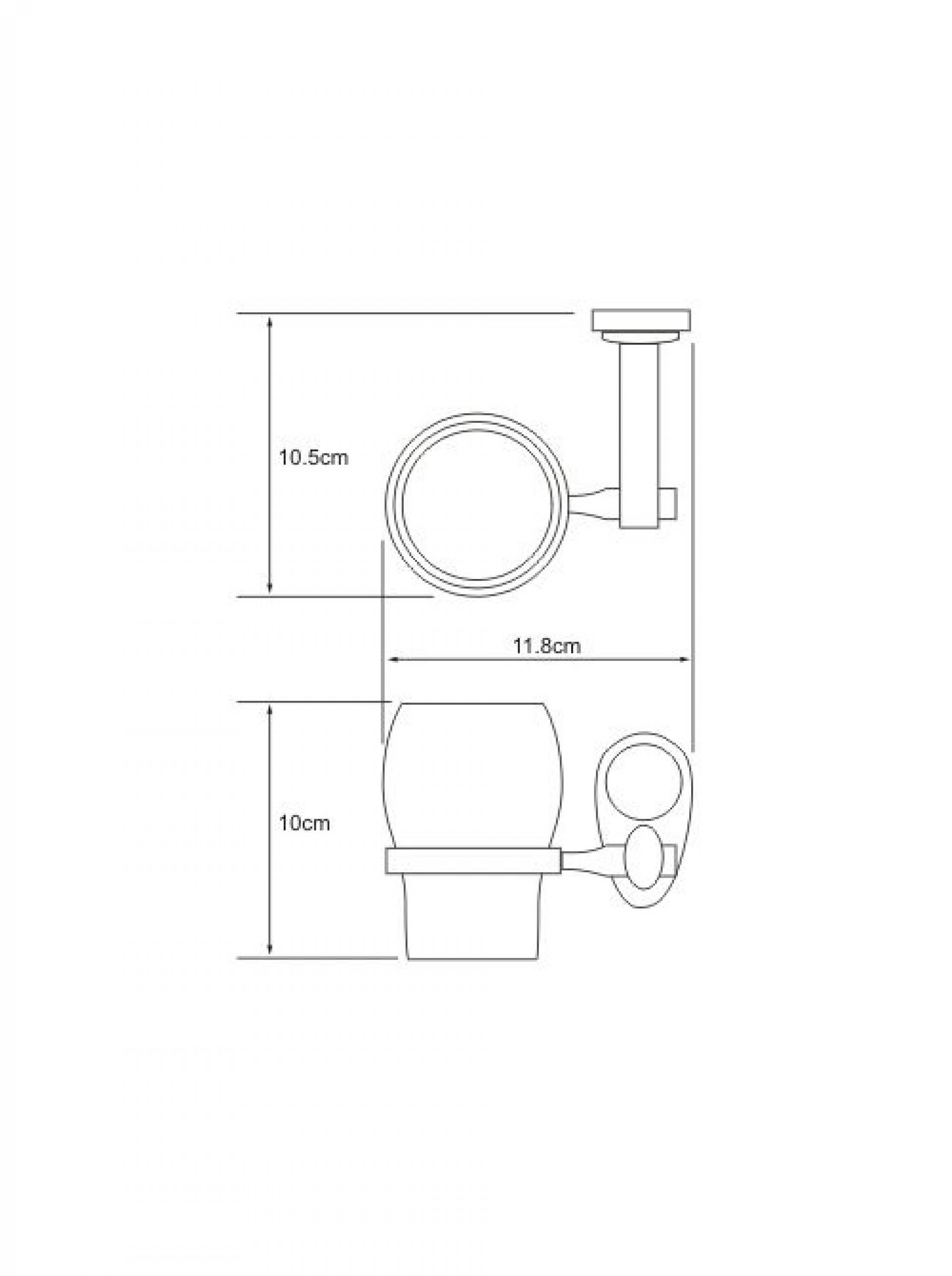 Подстаканник одинарный Wasserkraft Main 9228