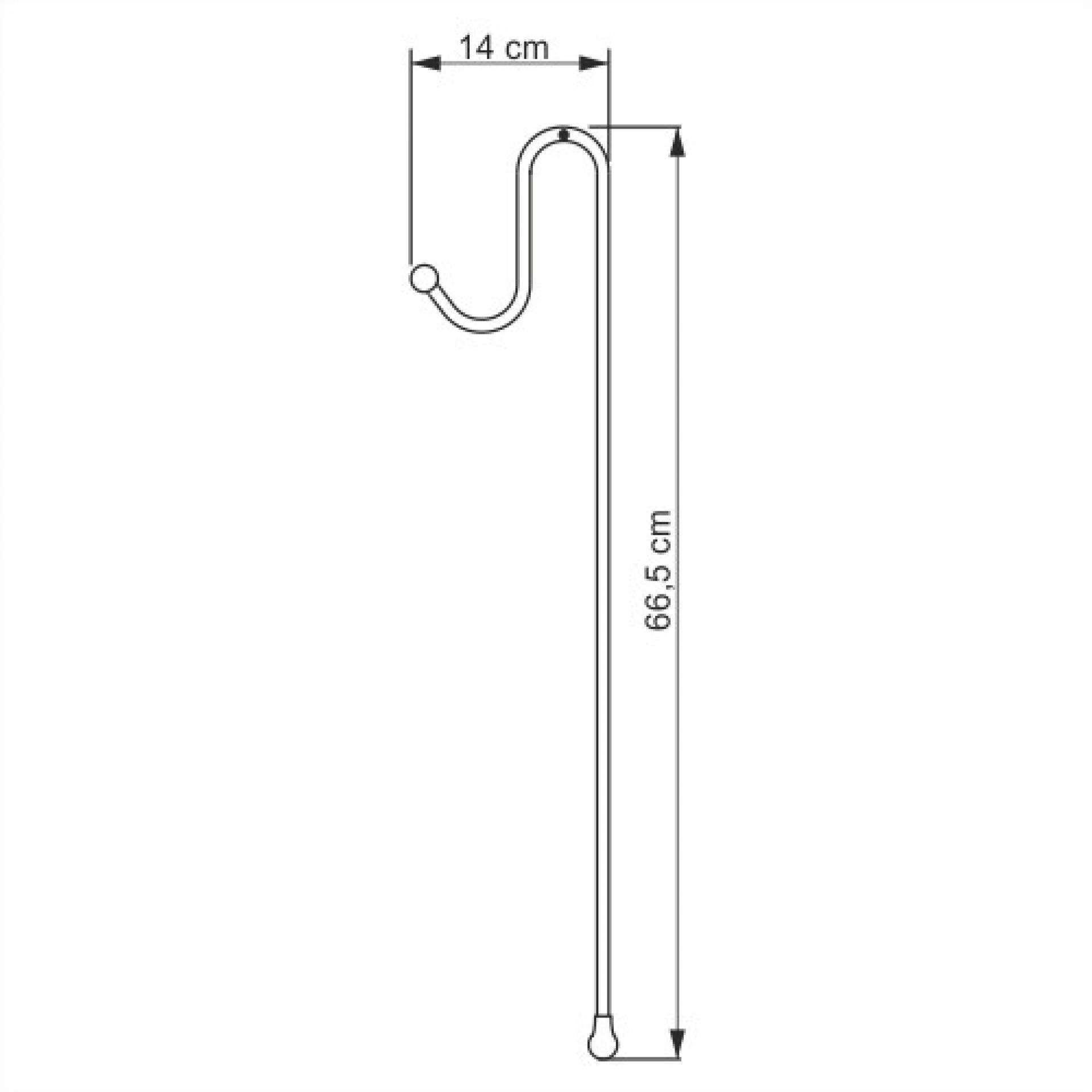 Полка WasserKRAFT K-71122, хром