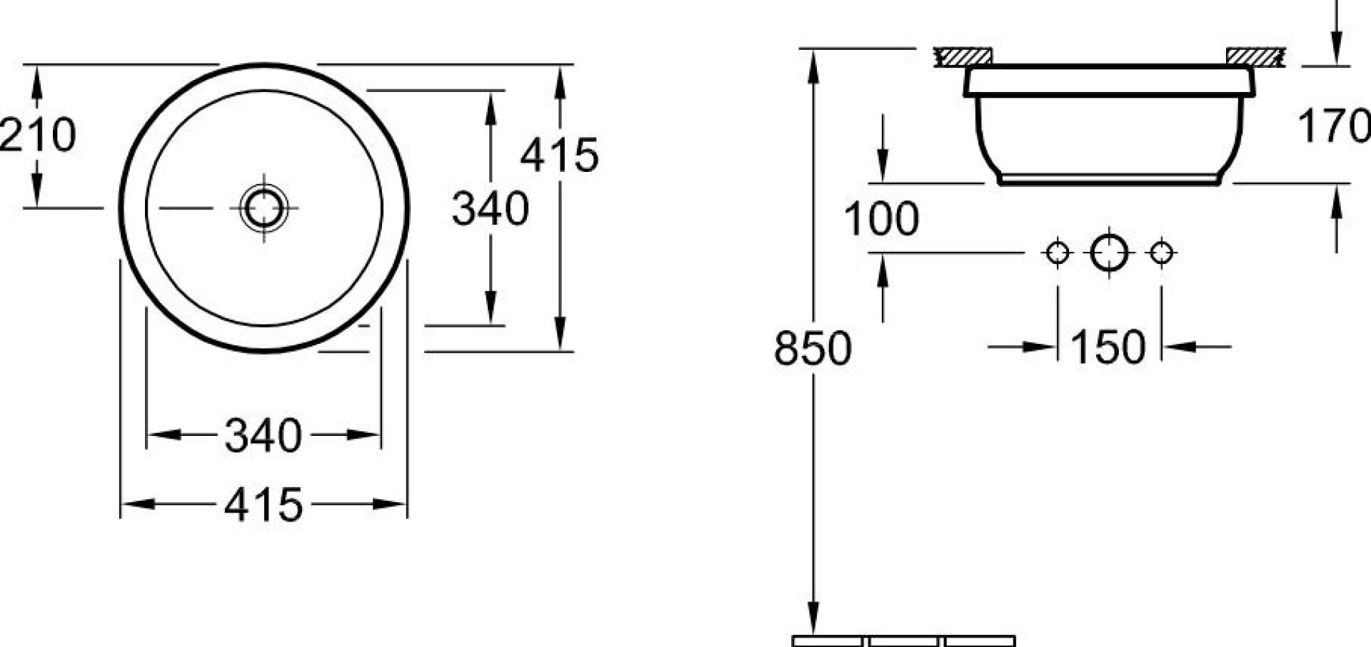 Рукомойник Villeroy & Boch Architectura 4175 40 01 alpin