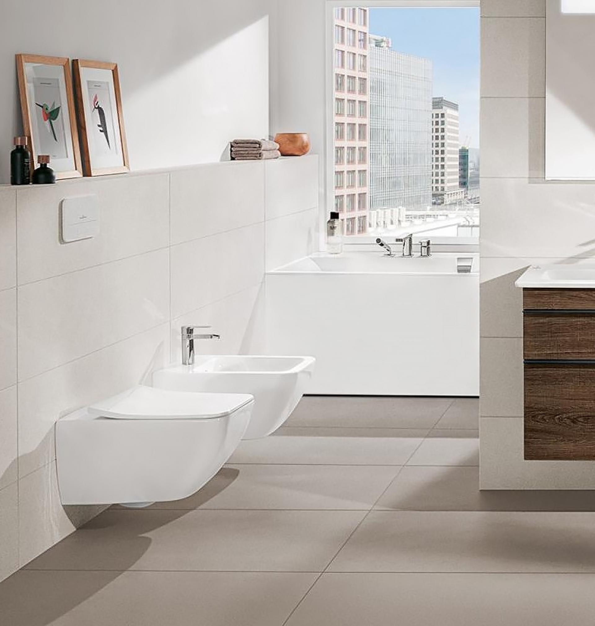 Унитаз подвесной Villeroy & Boch Venticello 4611RS01 безободковый с тонким сиденьем микролифт