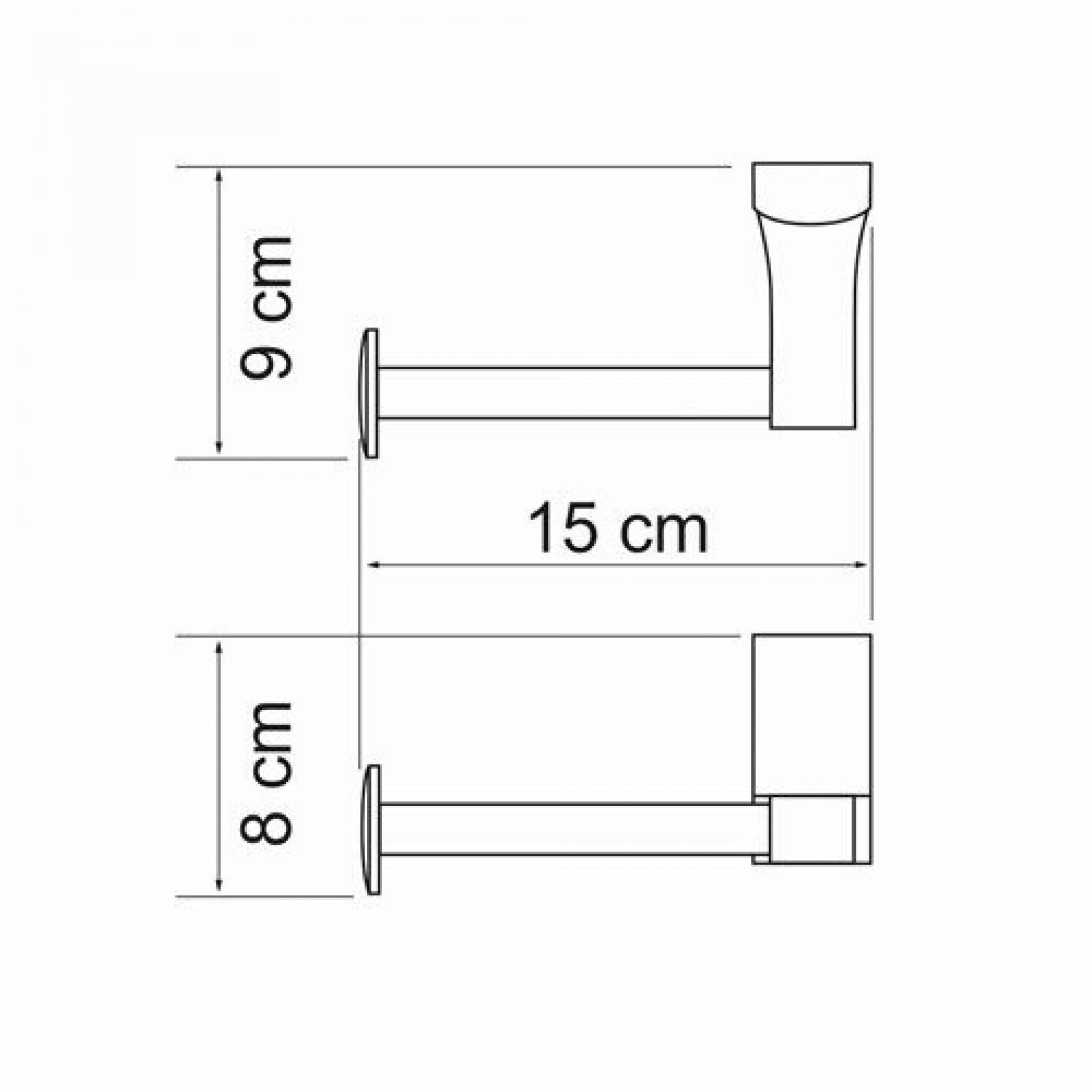 Держатель туалетной бумаги WasserKRAFT Leine K-5096W, белый/хром