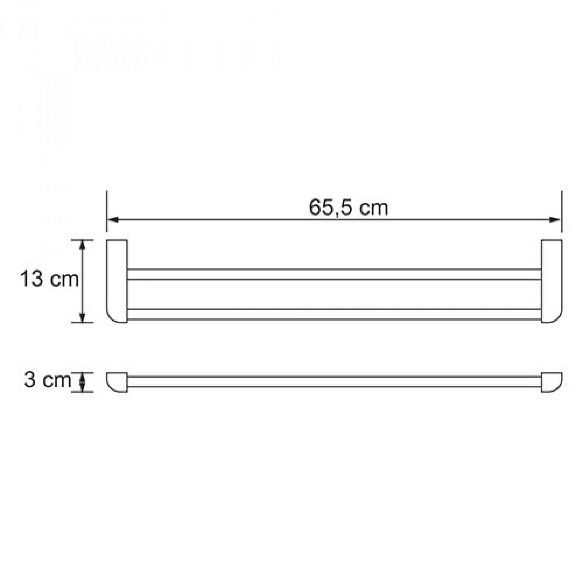 Полотенцедержатель 65 см WasserKRAFT Kammel K-8340, хром