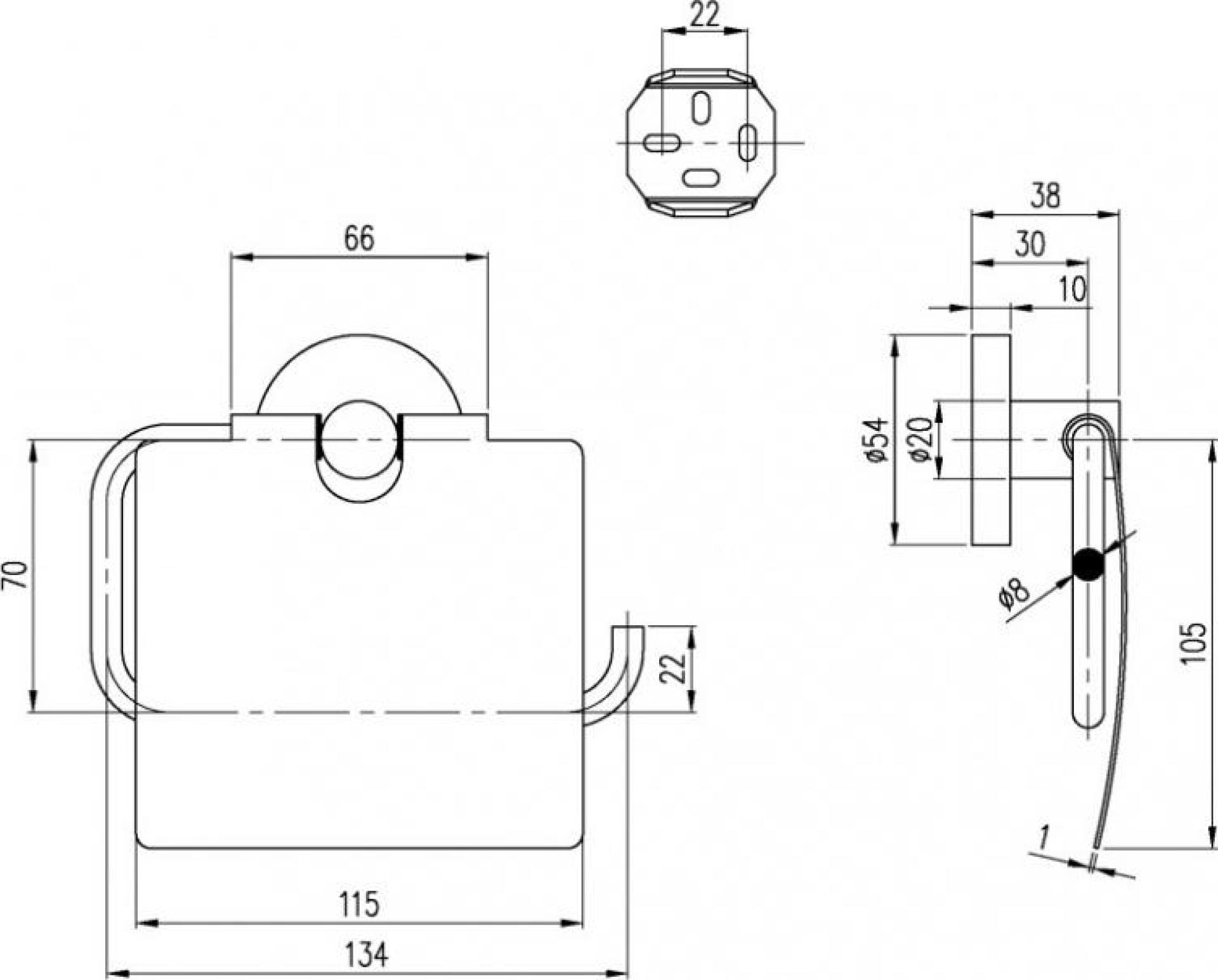 Держатель туалетной бумаги Villeroy & Boch Elements Tender TVA15101300061