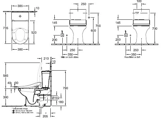 Напольный унитаз Villeroy&Boch Hommage 666210R1 / 772111R1