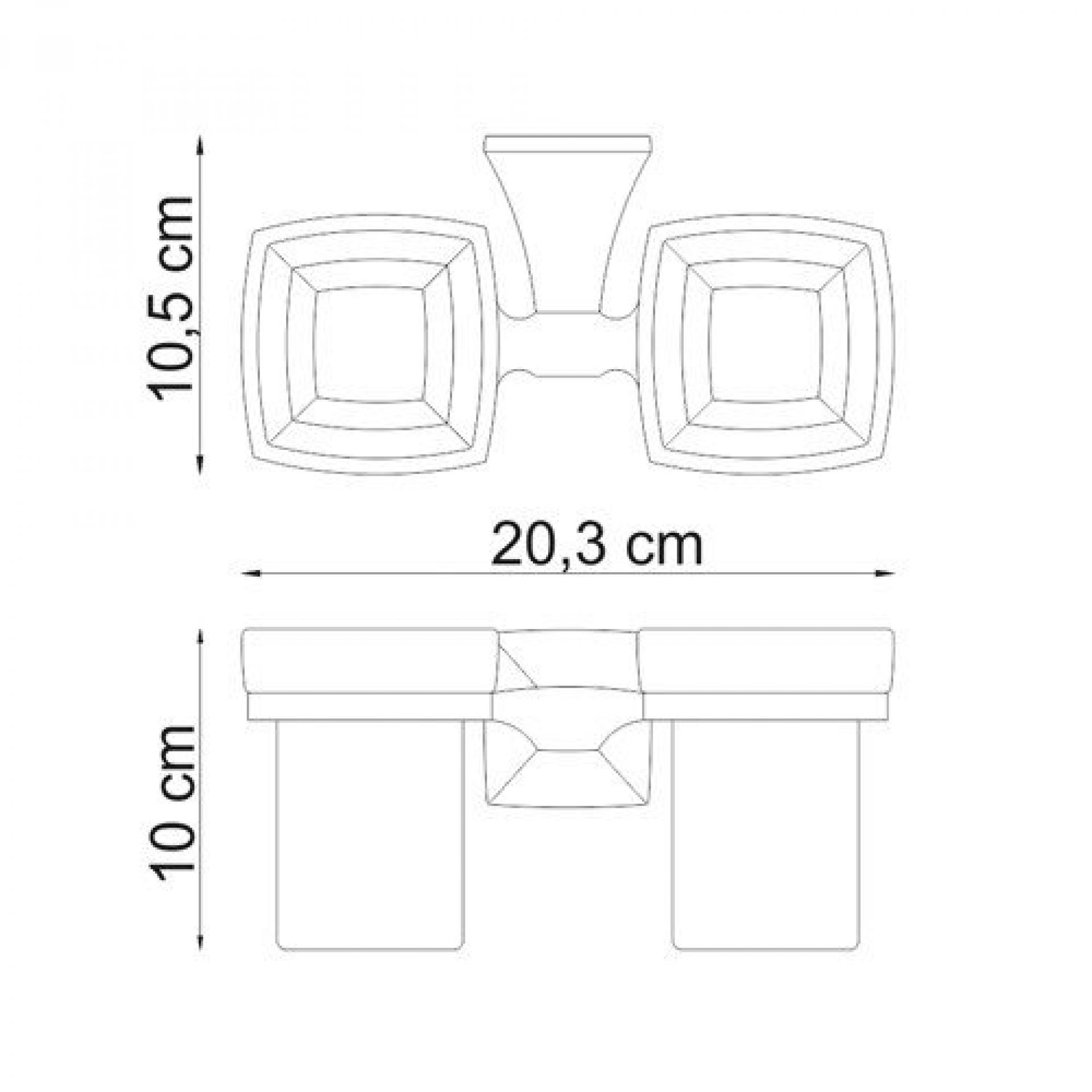 Подстаканник двойной Wasserkraft Wern 2528D