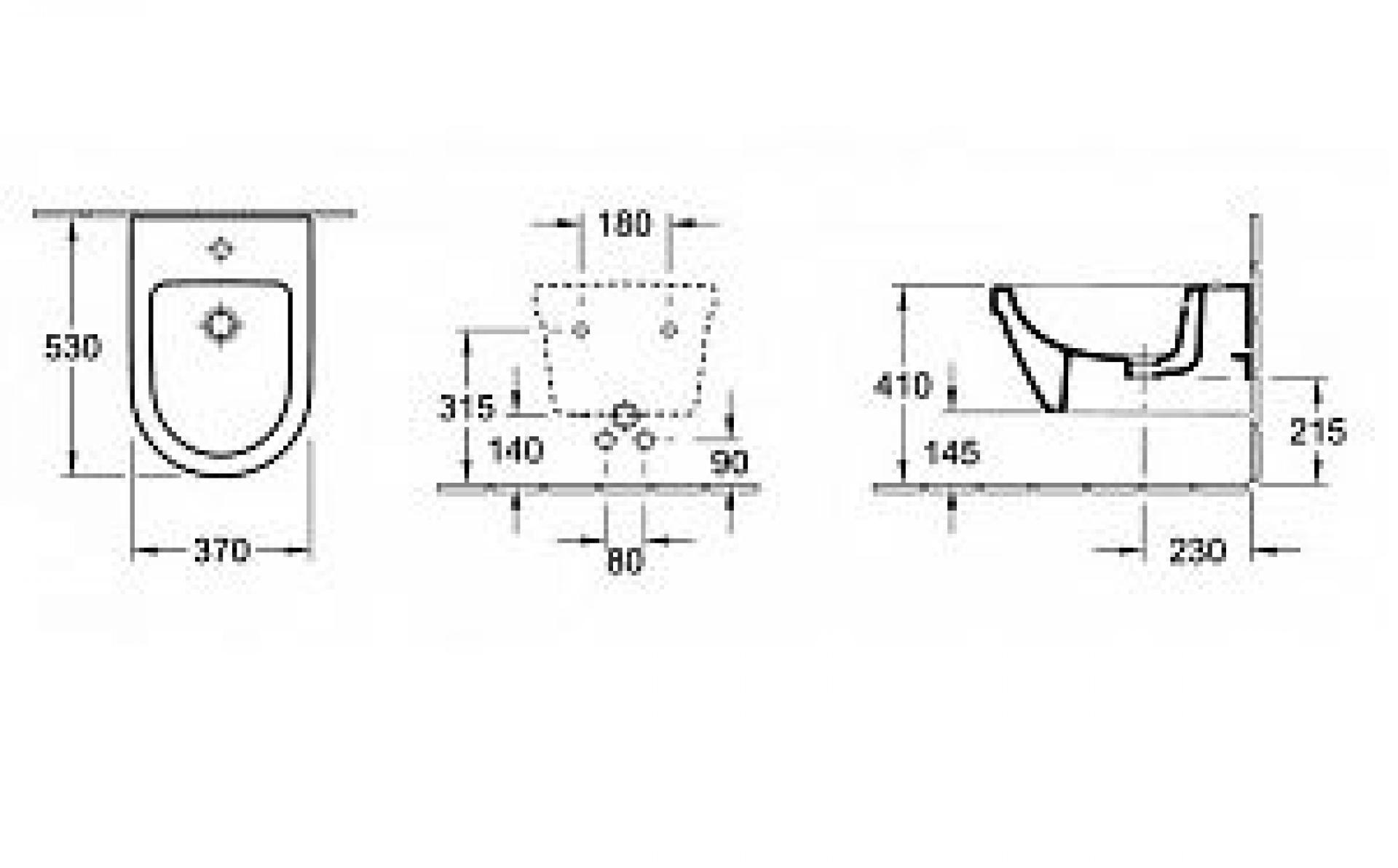 Биде подвесное Villeroy & Boch Omnia Architectura 5484 0001 alpin