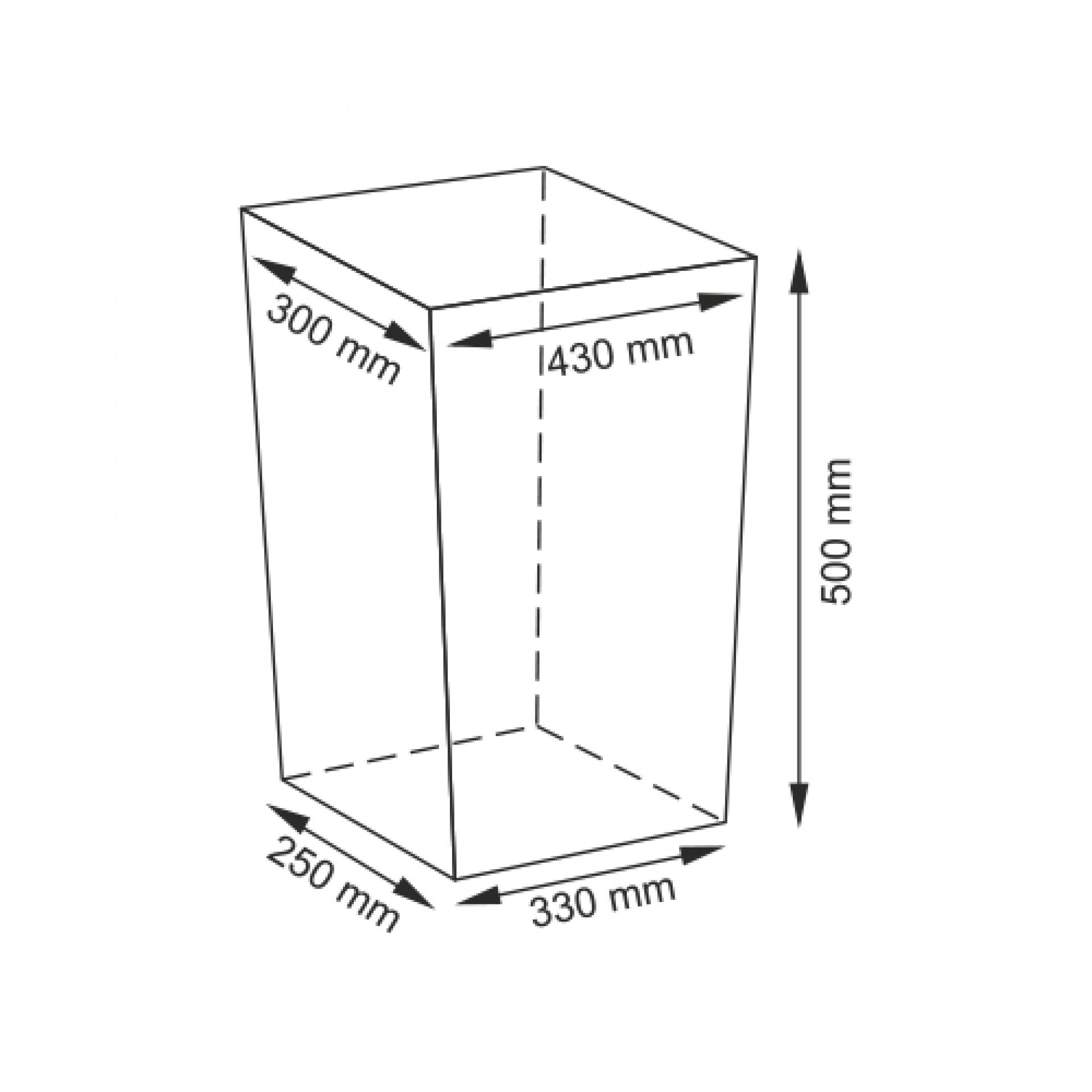 Корзина с крышкой Wasserkraft Lippe WB-450-M