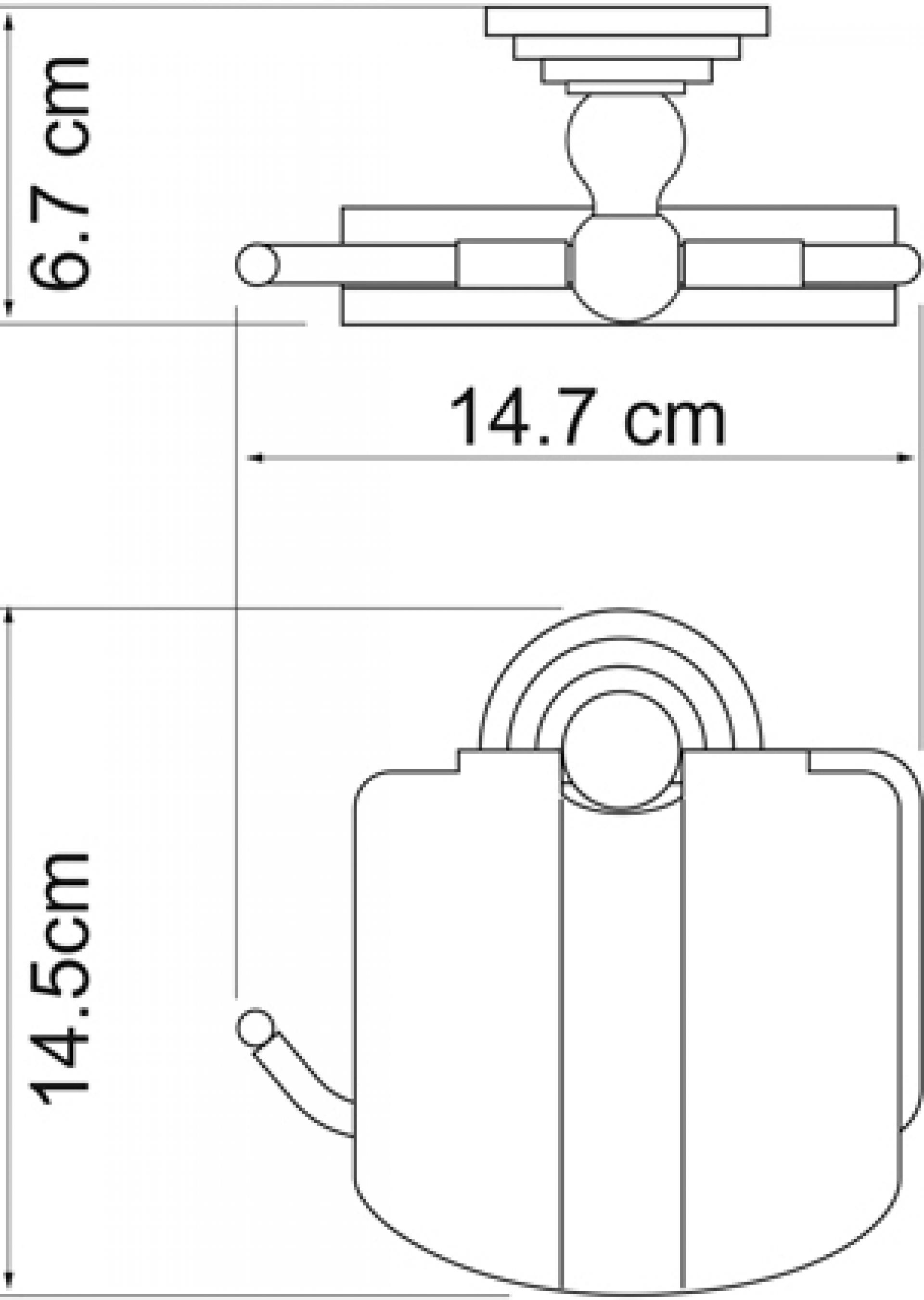 Держатель туалетной бумаги Wasserkraft Isar 7325