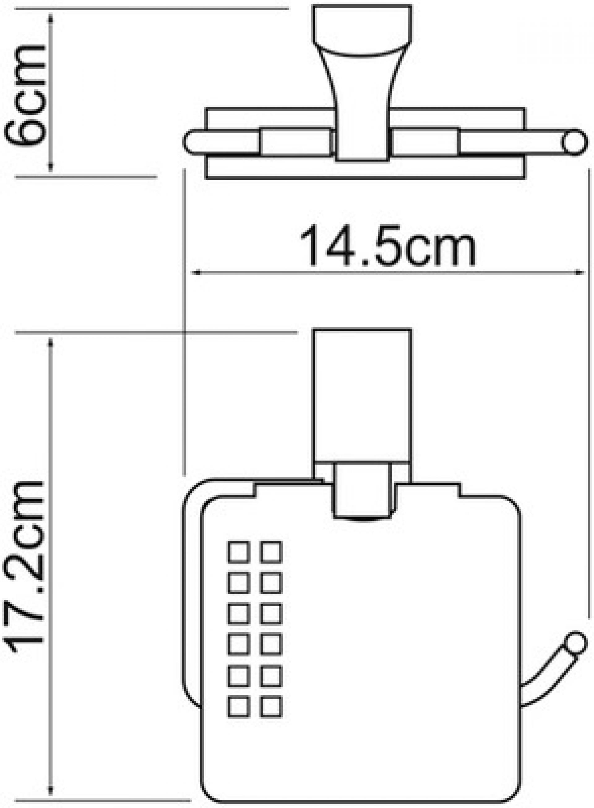 Держатель туалетной бумаги Wasserkraft Exter K-5225