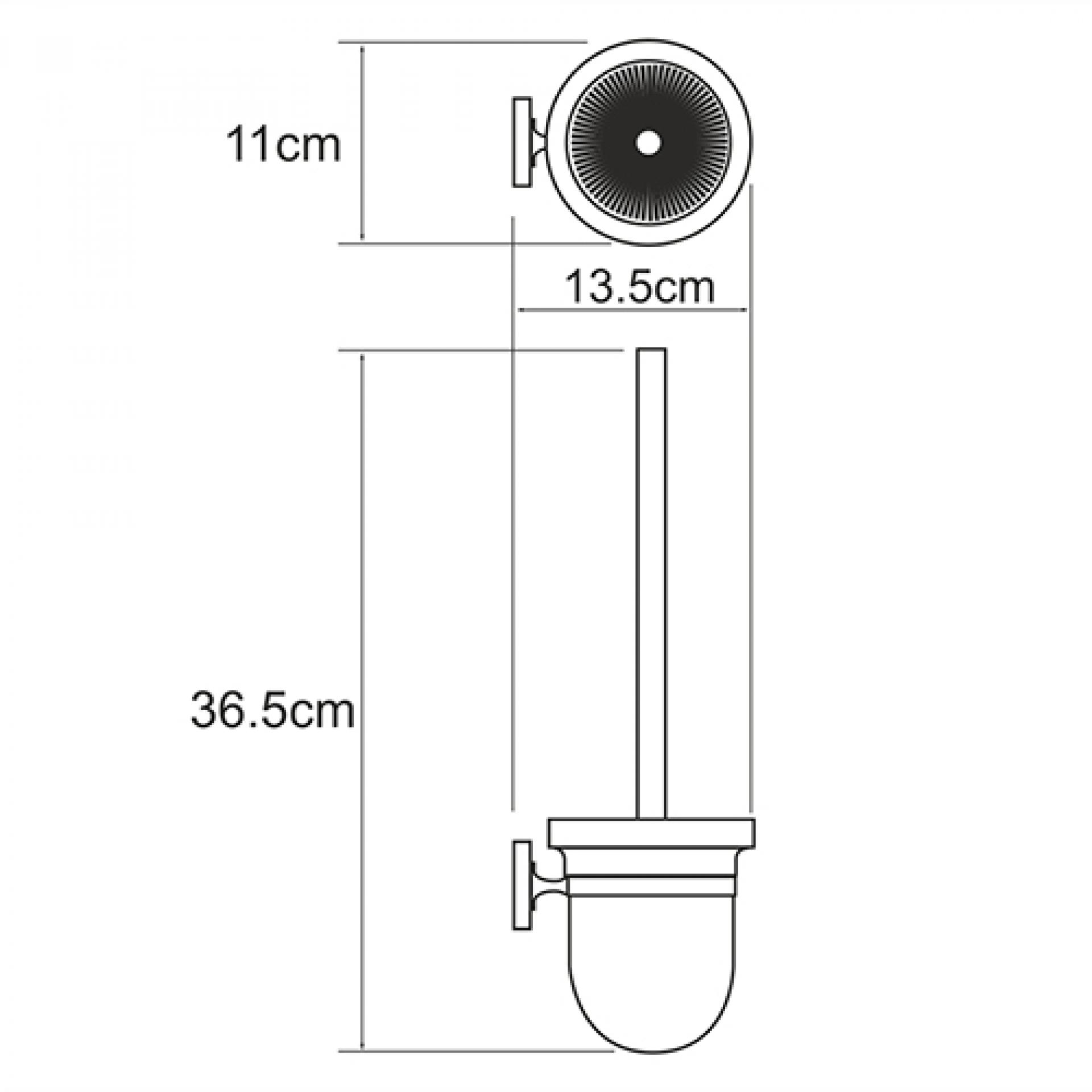 Щетка для унитаза Wasserkraft Rhein 6227