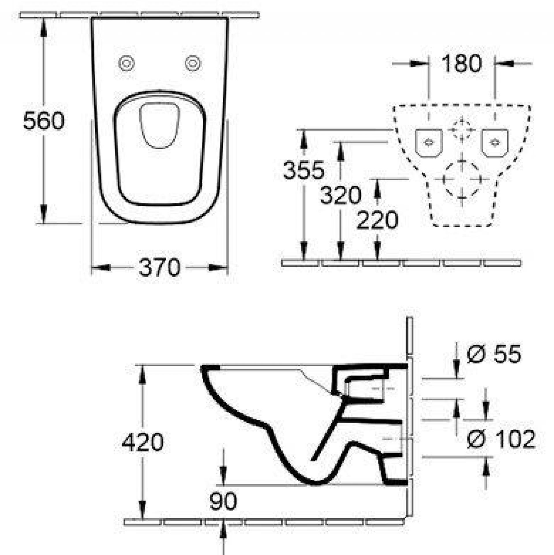 Унитаз подвесной альпийский белый Villeroy&Boch Joyce 5607R201 с крышкой-сиденьем soft close