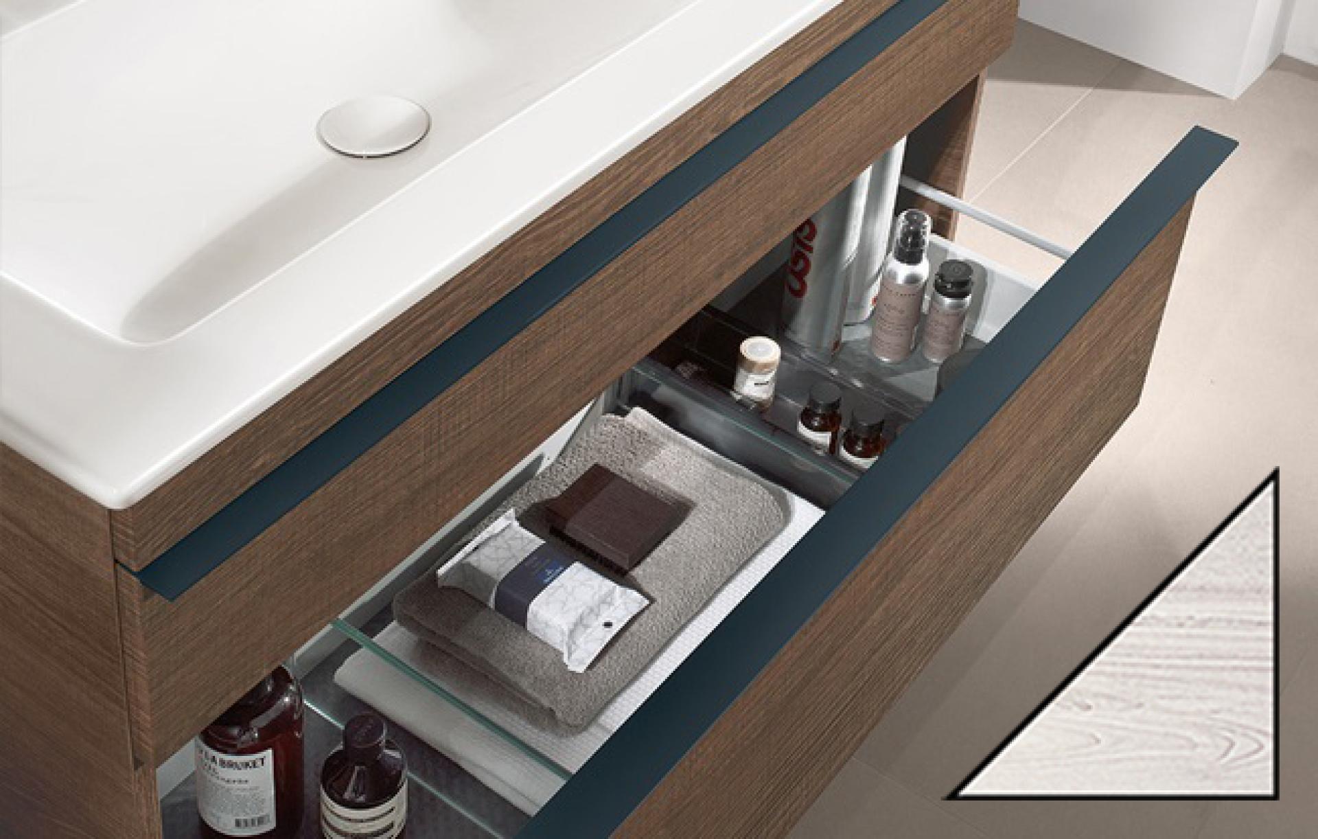 Тумба для комплекта Villeroy & Boch Venticello 80 A92504 white wood