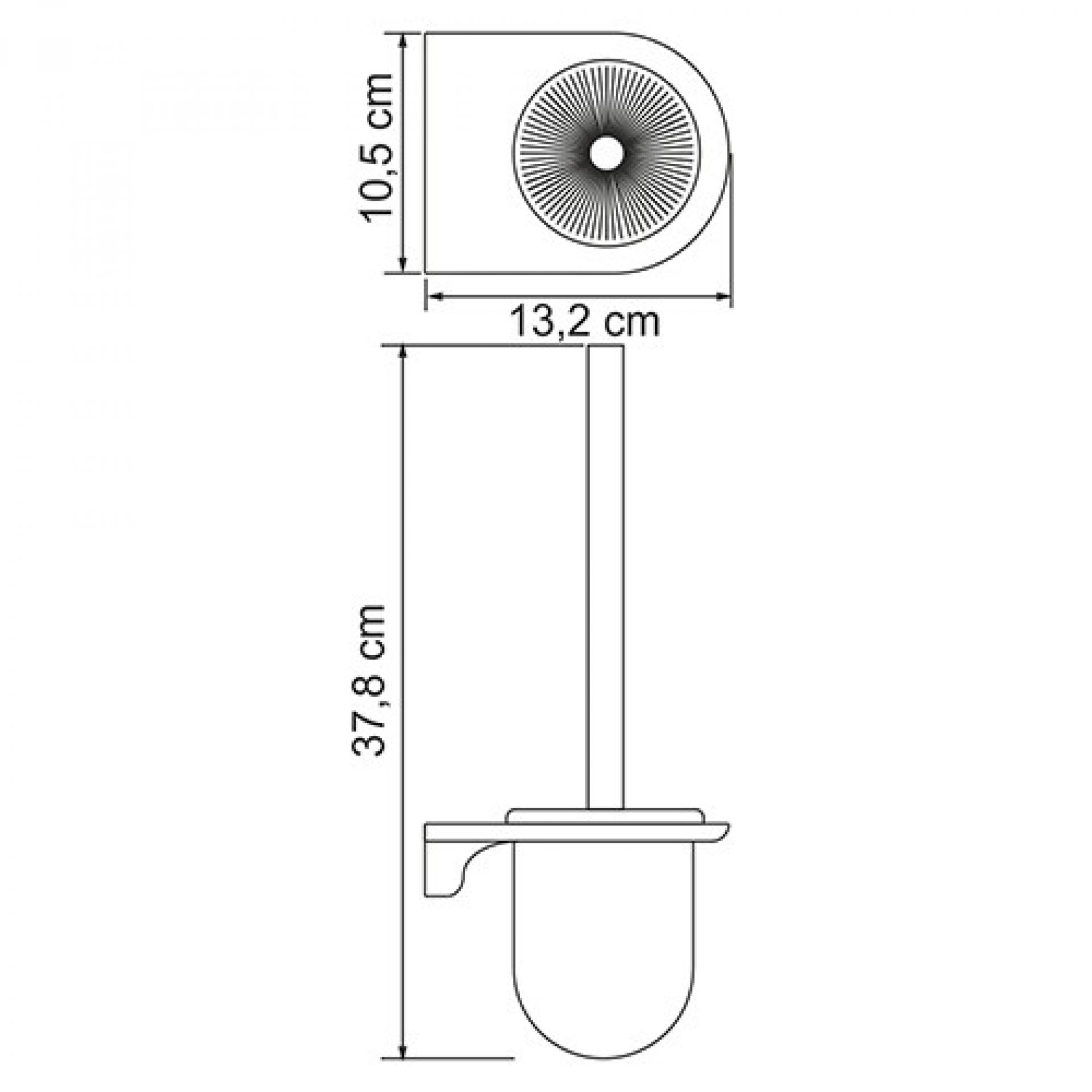 Ершик WasserKRAFT Kammel K-8327W, белый