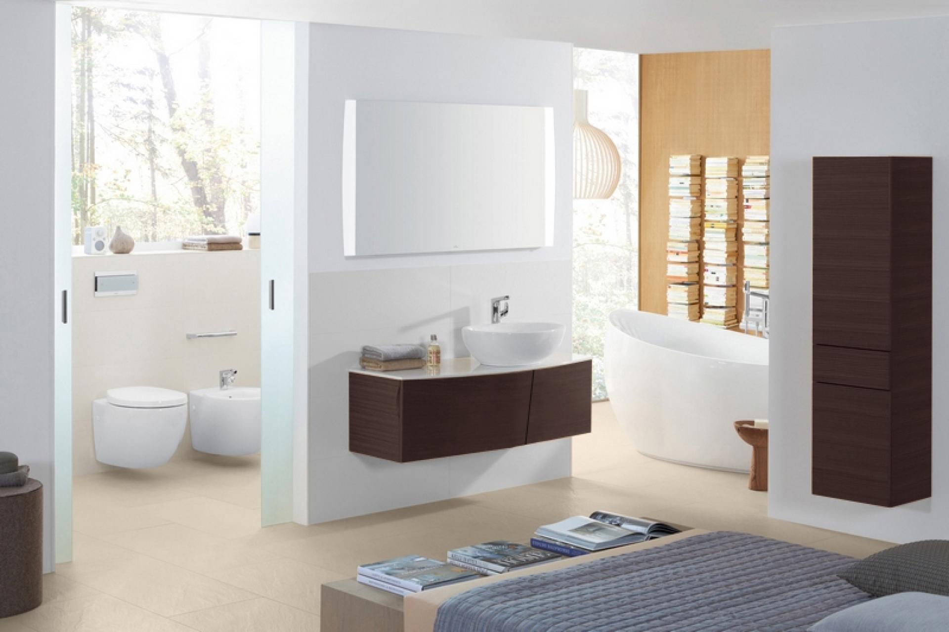 Тумба для комплекта Villeroy & Boch Aveo new generation 130 dark oak