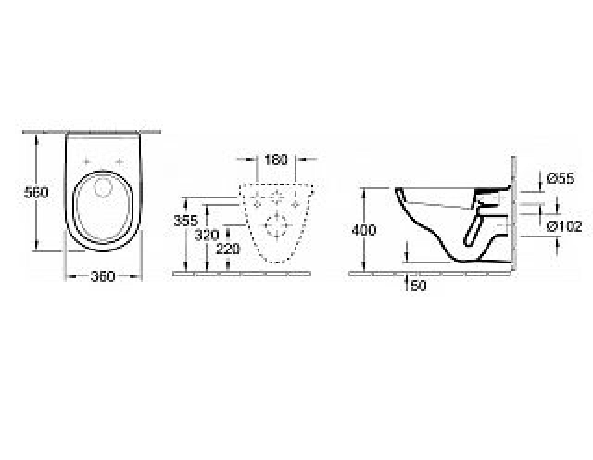 Унитаз подвесной Villeroy & Boch O'Novo 5660H1R1 alpin с сиденьем микролифт