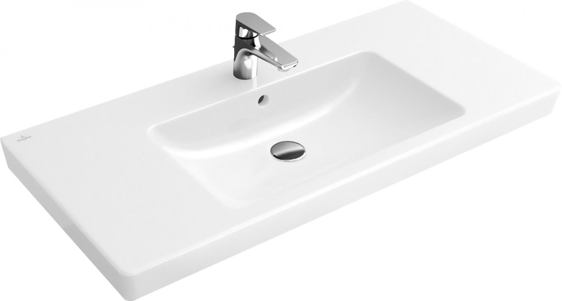 Тумба с раковиной Villeroy & Boch Subway 2.0 100 glossy white