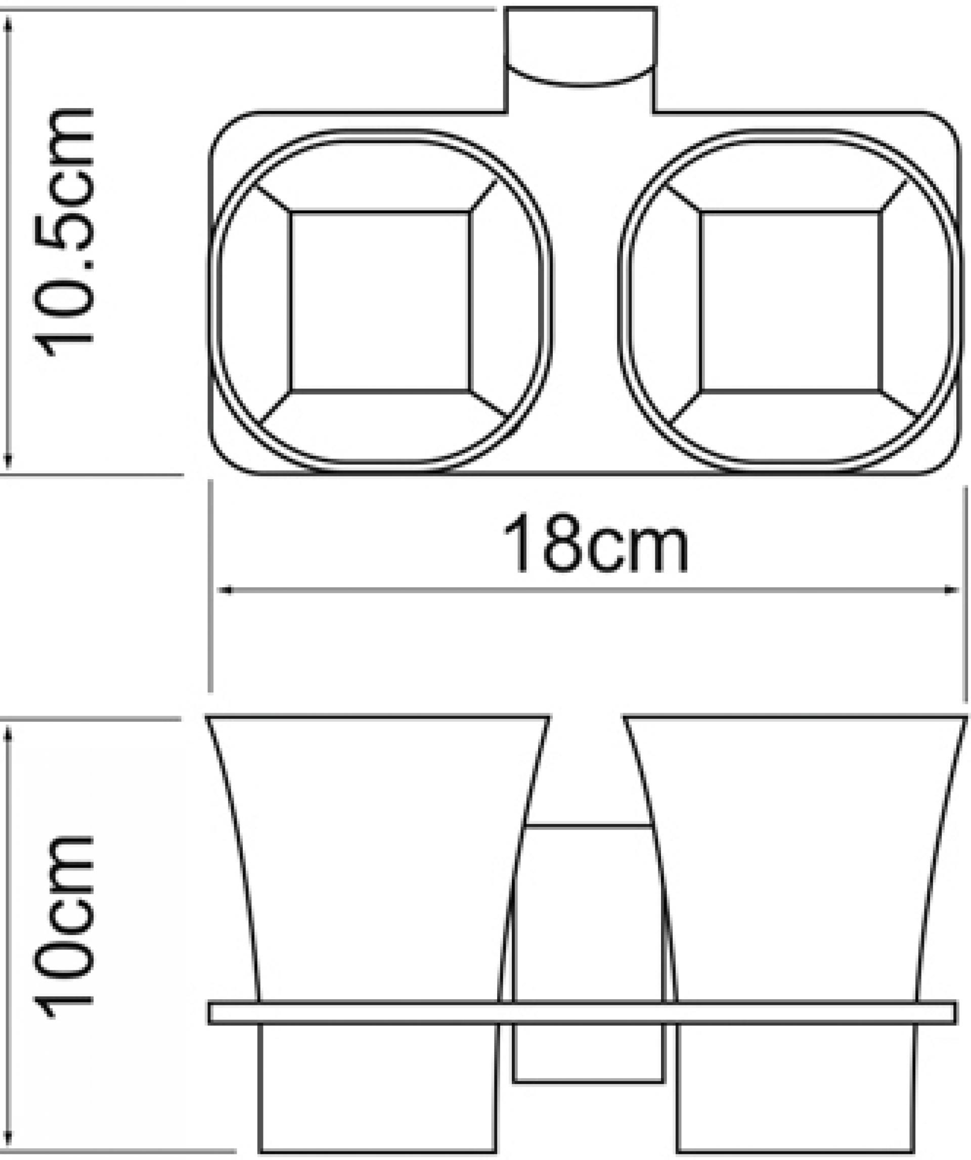 Подстаканник двойной Wasserkraft Exter 5228D