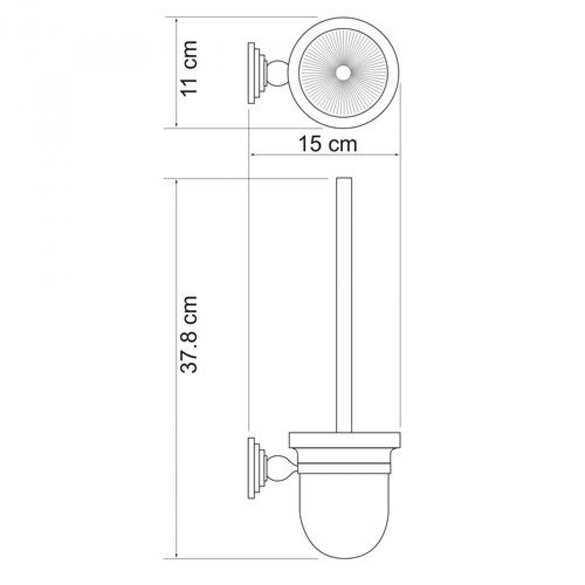 Щетка для унитаза Wasserkraft Ammer 7027