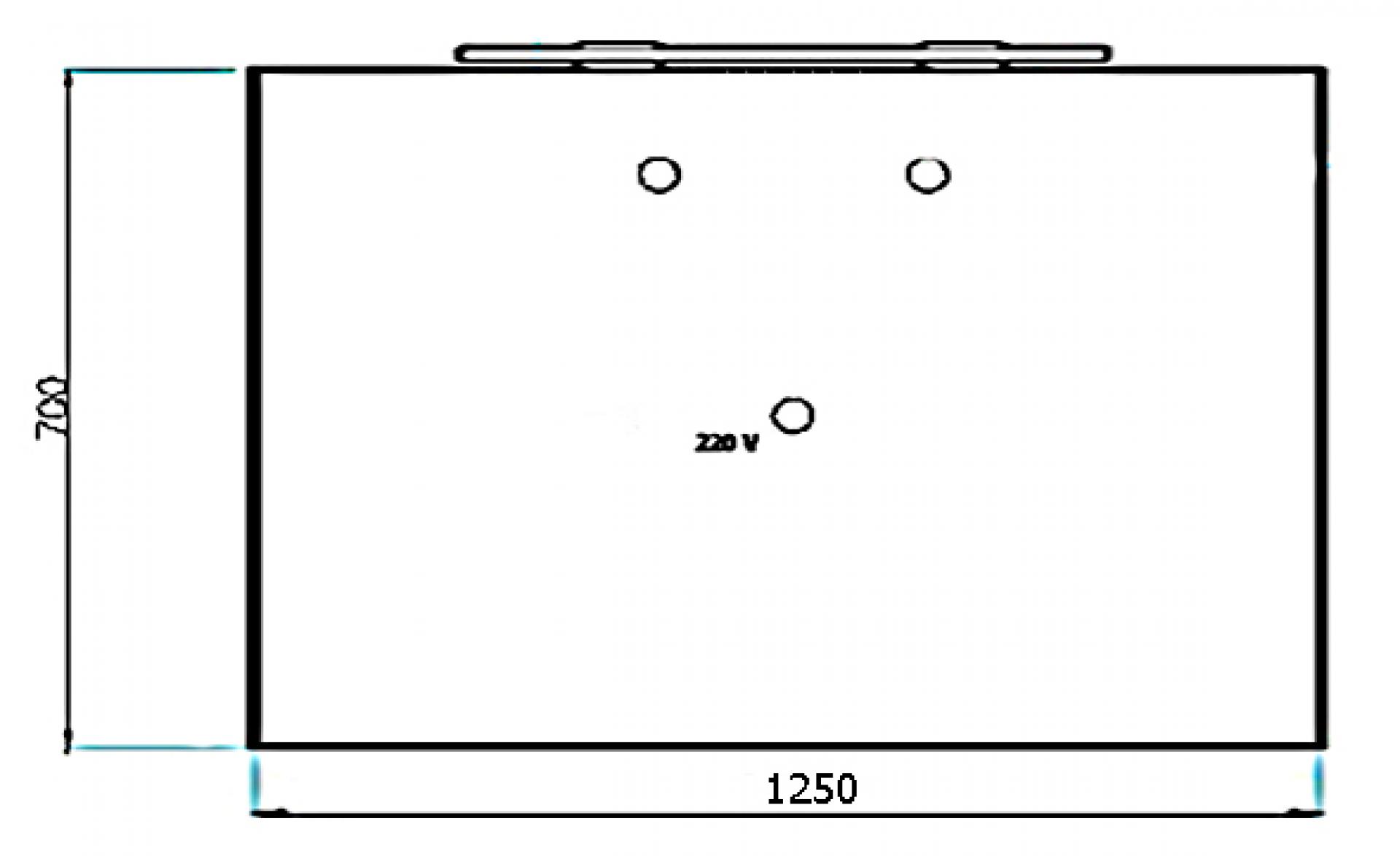 Зеркало с подсветкой Villeroy & Boch 2DAY2 A4141300 125 см