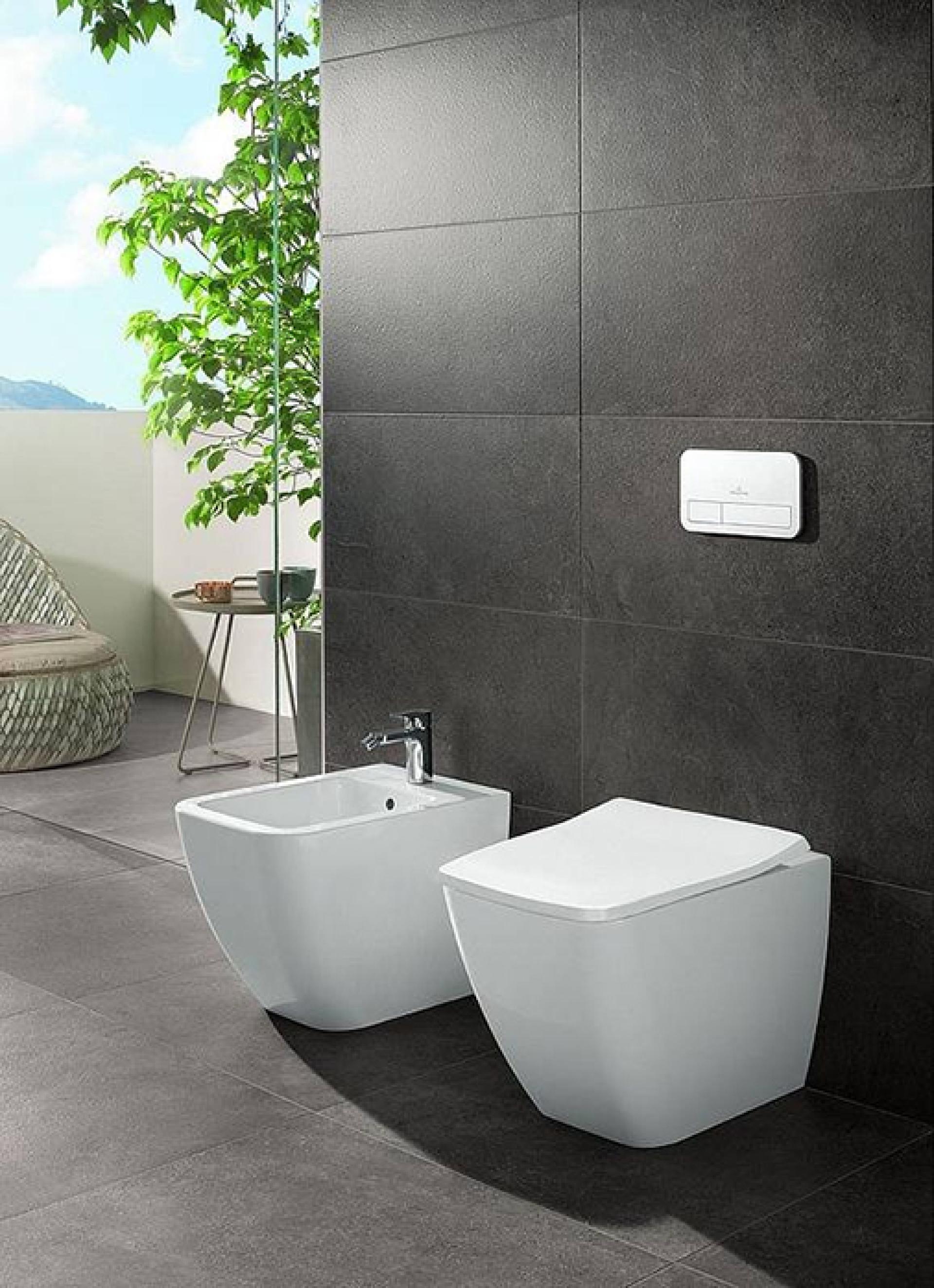 Унитаз приставной Villeroy & Boch Venticello 4613R0R1 безободковый Ceramicplus