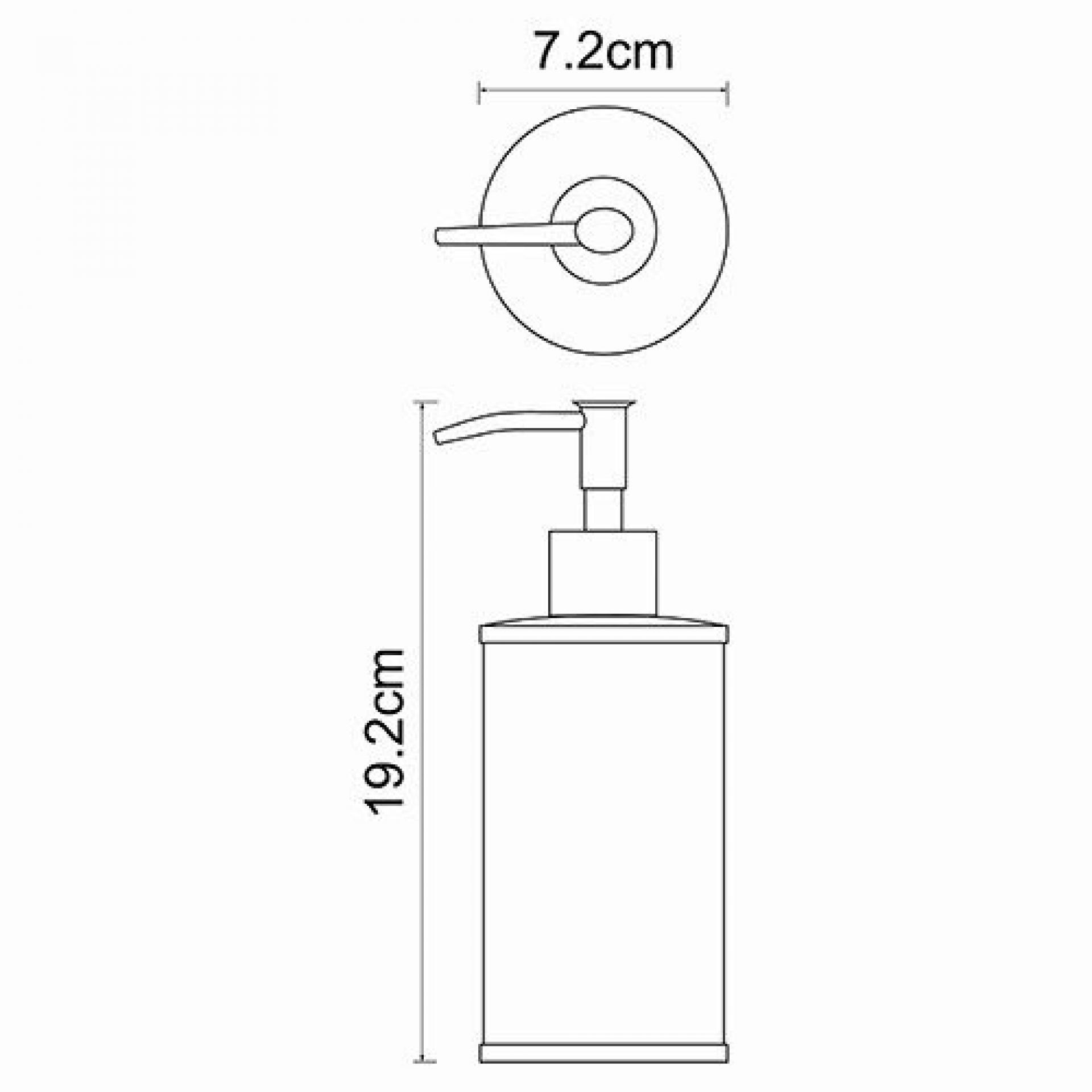 Дозатор для жидкого мыла WasserKRAFT Rossel K-5799, белый/хром