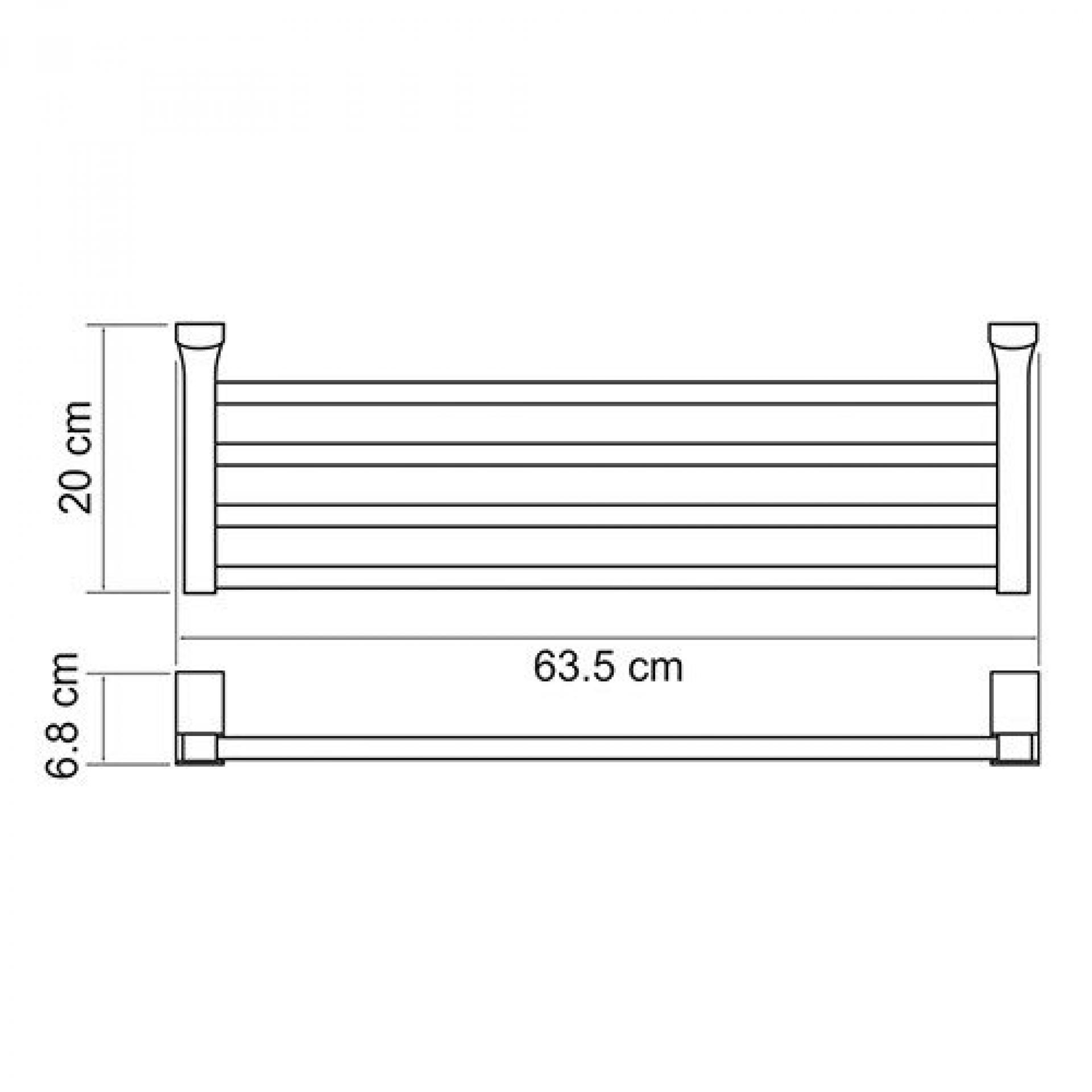 Полка для полотенец Wasserkraft Exter 5211