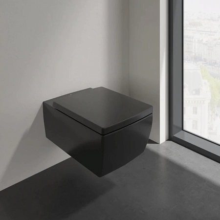 Крышка-сиденье Villeroy & Boch Memento 2.0 8M24S1R7 черный матовый