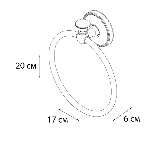 Полотенцедержатель кольцо FIXSEN ADELE FX-55011