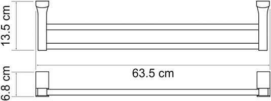 Держатель полотенец Wasserkraft Exter 5240