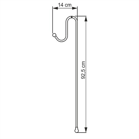 Полка WasserKRAFT K-141133, хром