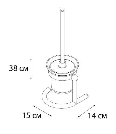 Ерш FIXSEN напольный со стеклянной колбой FX-403