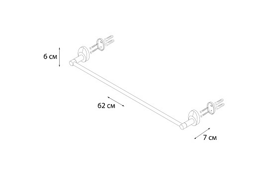 Полотенцедержатель FIXSEN Europa трубчатый FX-21801