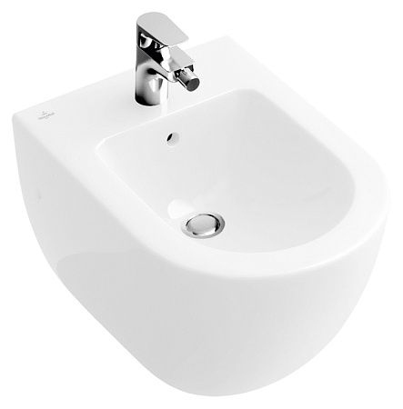 Биде подвесное Villeroy & Boch Subway 2.0 5400 00R1 alpin Сeramicplus