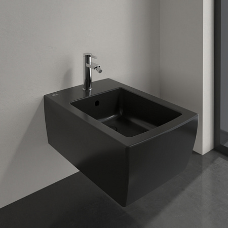 Биде подвесное Villeroy & Boch Memento 2.0 443300R7 черный матовый
