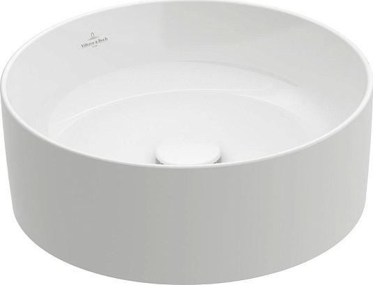 Раковина накладная 40 см Villeroy & Boch Collaro 4A1840R1, альпийский белый