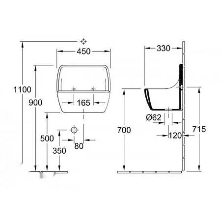 Раковина Villeroy&Boch O.Novo 69120001 белый