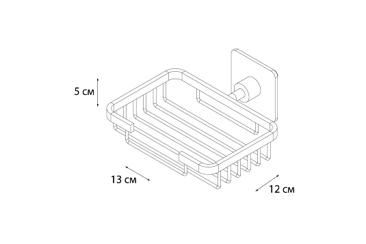 Мыльница FIXSEN Square решетка FX-93109